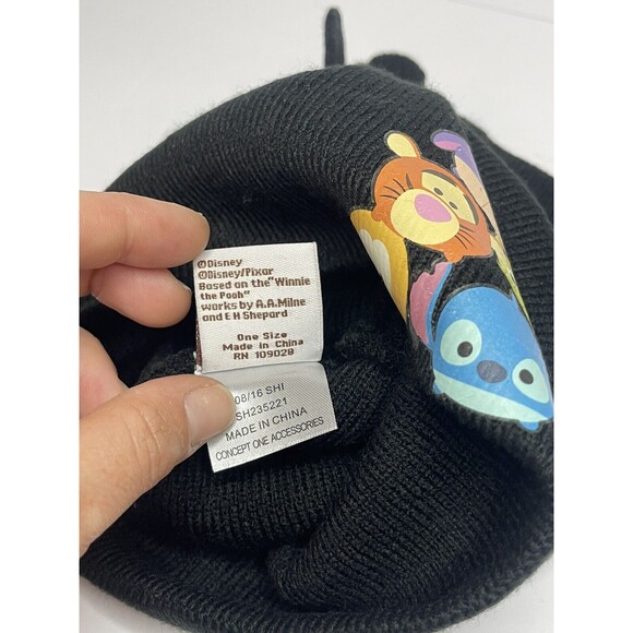 Disney Tsum Tsum Knit Cap Beanie & Knit Glove Set NWOT Black YOUTH KIDS - Picture 5 of 5